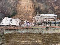 Bolzano, l'hotel Eberle crollato sotto la frana: le immagini realizzate oggi dalla funivia del Renon
